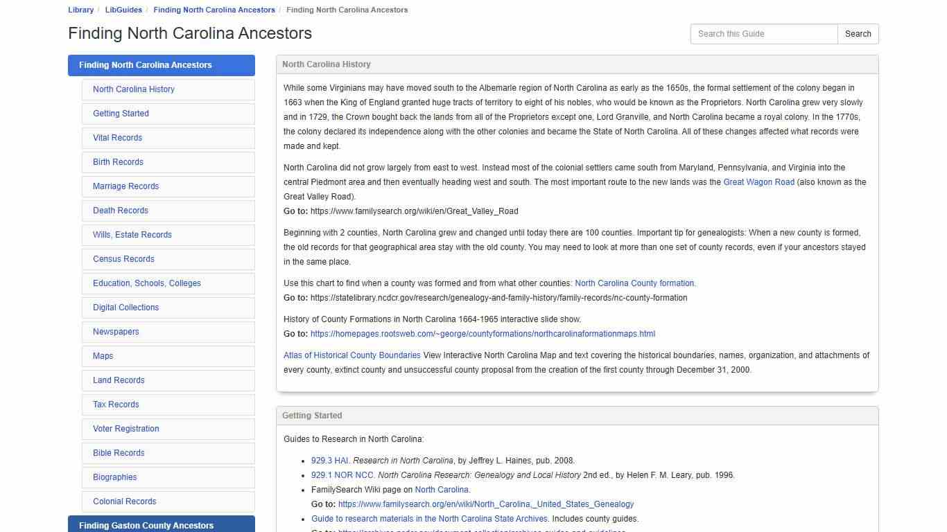 Finding North Carolina Ancestors - Finding North Carolina Ancestors - LibGuides at Gaston County Public Library