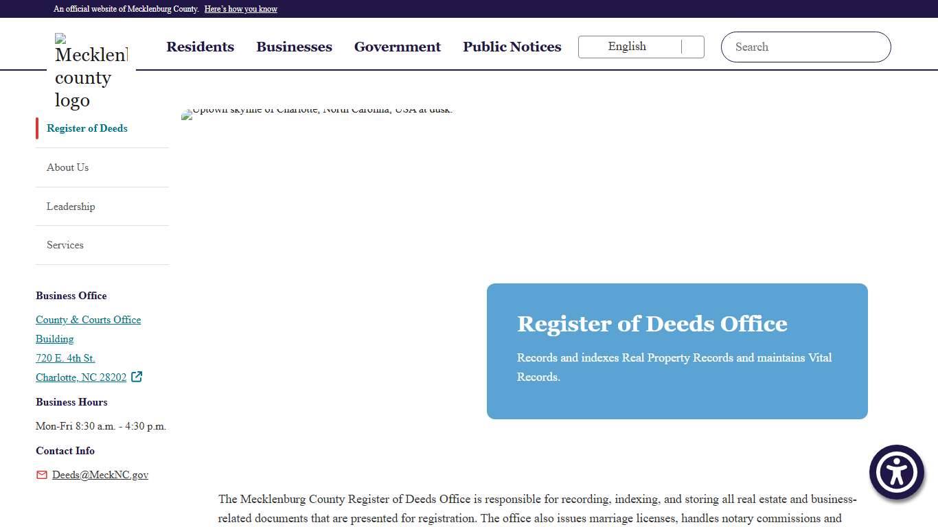 Register of Deeds Office Register of Deeds Office